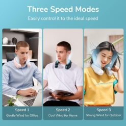 Quạt đeo cổ không cánh JISULIFE FA12R Tuabin đôi 4000mAh 16 Quạt đeo cổ không cánh JISULIFE FA12R Tuabin đôi 4000mAh