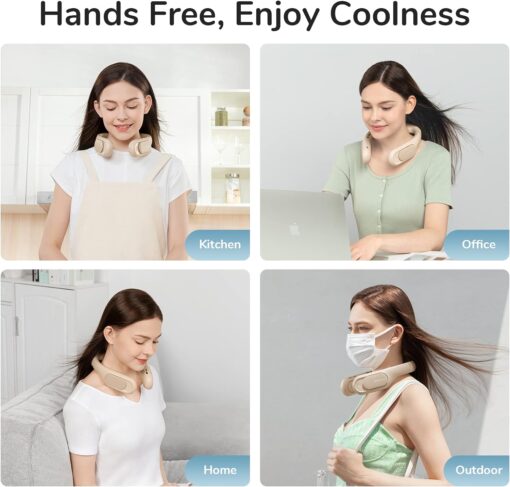Quạt Đeo Cổ Không Cánh JISULIFE FA35