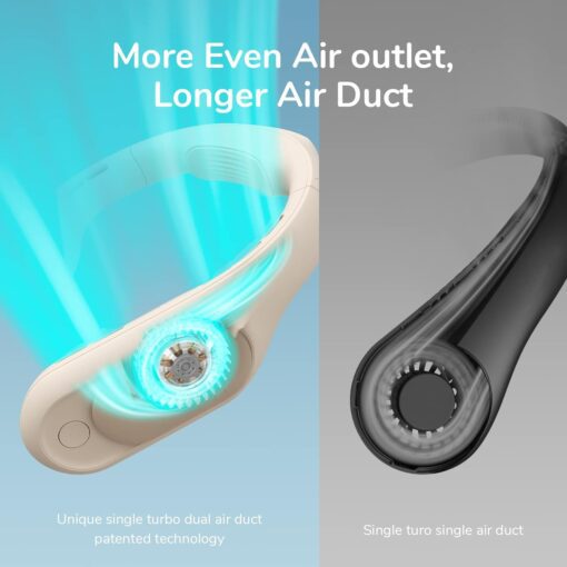 Quạt Đeo Cổ Không Cánh JISULIFE FA35 18 Quạt Đeo Cổ Không Cánh JISULIFE FA35 Pin 4500mAh, 4 Cấp Gió, Làm Mát 360°