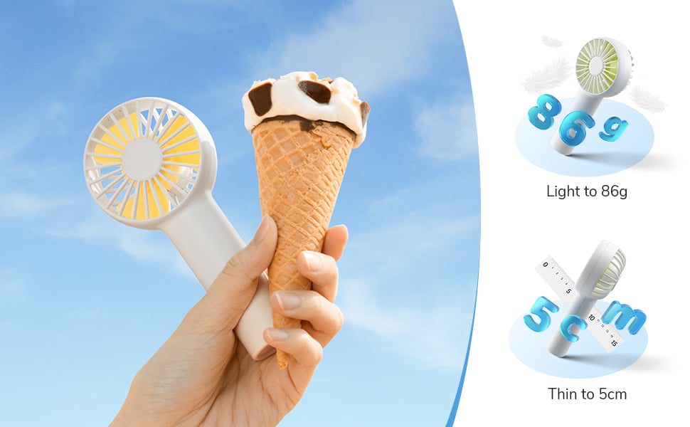 Quạt Cầm Tay Mini JISULIFE FA20 14 Quạt Cầm Tay Mini JISULIFE FA20 siêu nhỏ gọn