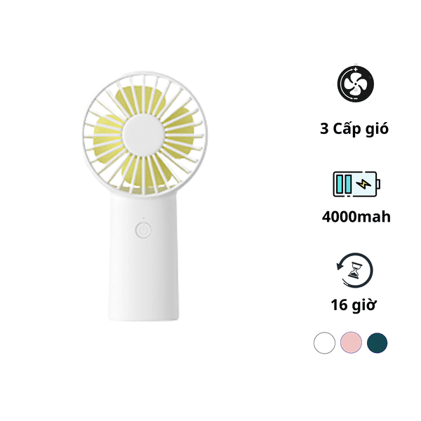 Quạt Cầm Tay Mini JISULIFE HandFan Life6 FA20X – Pin4000mAh, Sạc Nhanh, vỏ ABS