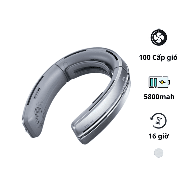 Quạt đeo cổ Jisulife Neck fan Pro3 FA50 1 Quạt đeo cổ Jisulife Neck fan Pro3 FA50 – pin 11 giờ, lọc không khí, mát 360