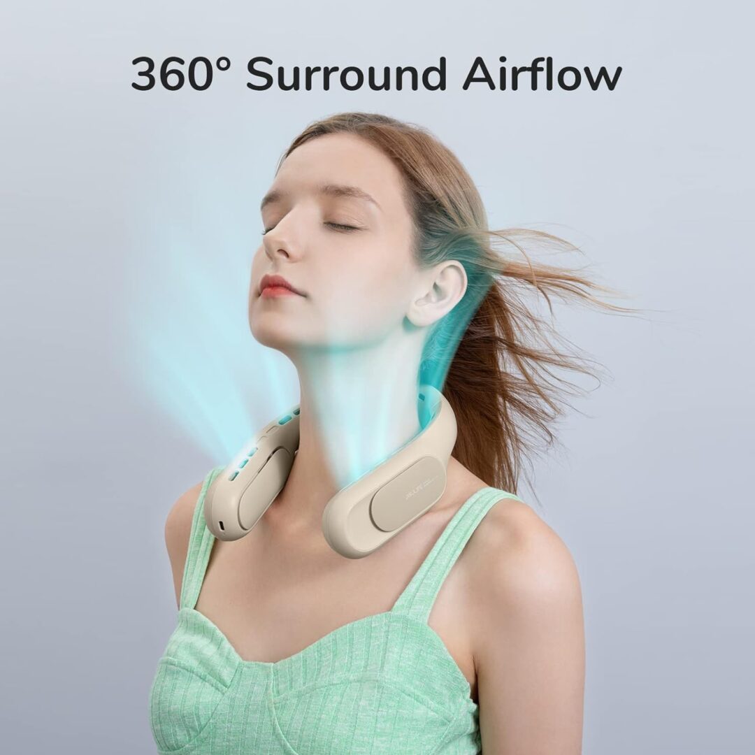 Quạt Đeo Cổ Không Cánh JISULIFE FA35Pro 23 Công nghệ làm mát 360° toàn diện