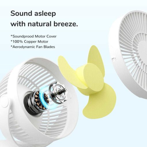 Quạt kẹp bàn mini Jisulife FA18S
