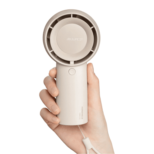 Quạt Cầm Tay Mini JISULIFE FA43 – 5 Cấp Gió, Pin 4000mAh