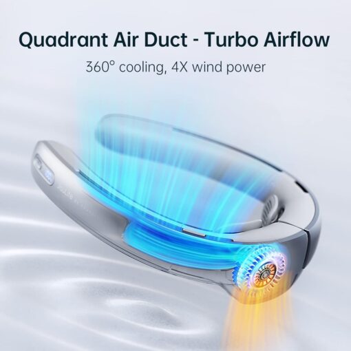 Quạt mini đeo cổ làm mát 360 JISULIFE Pro1