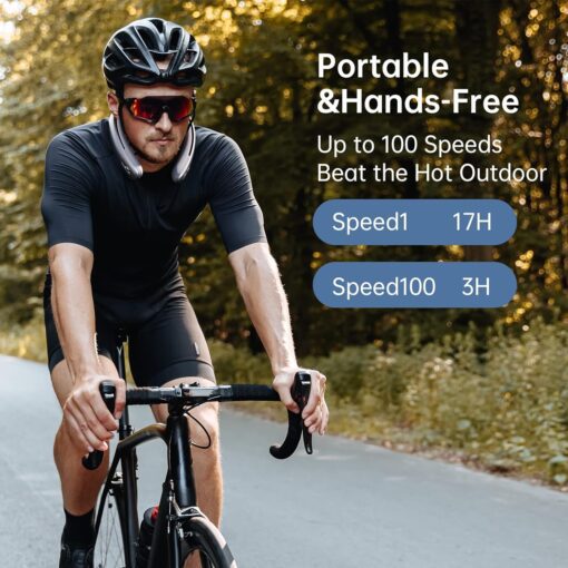 Quạt mini đeo cổ làm mát 360 JISULIFE Pro1