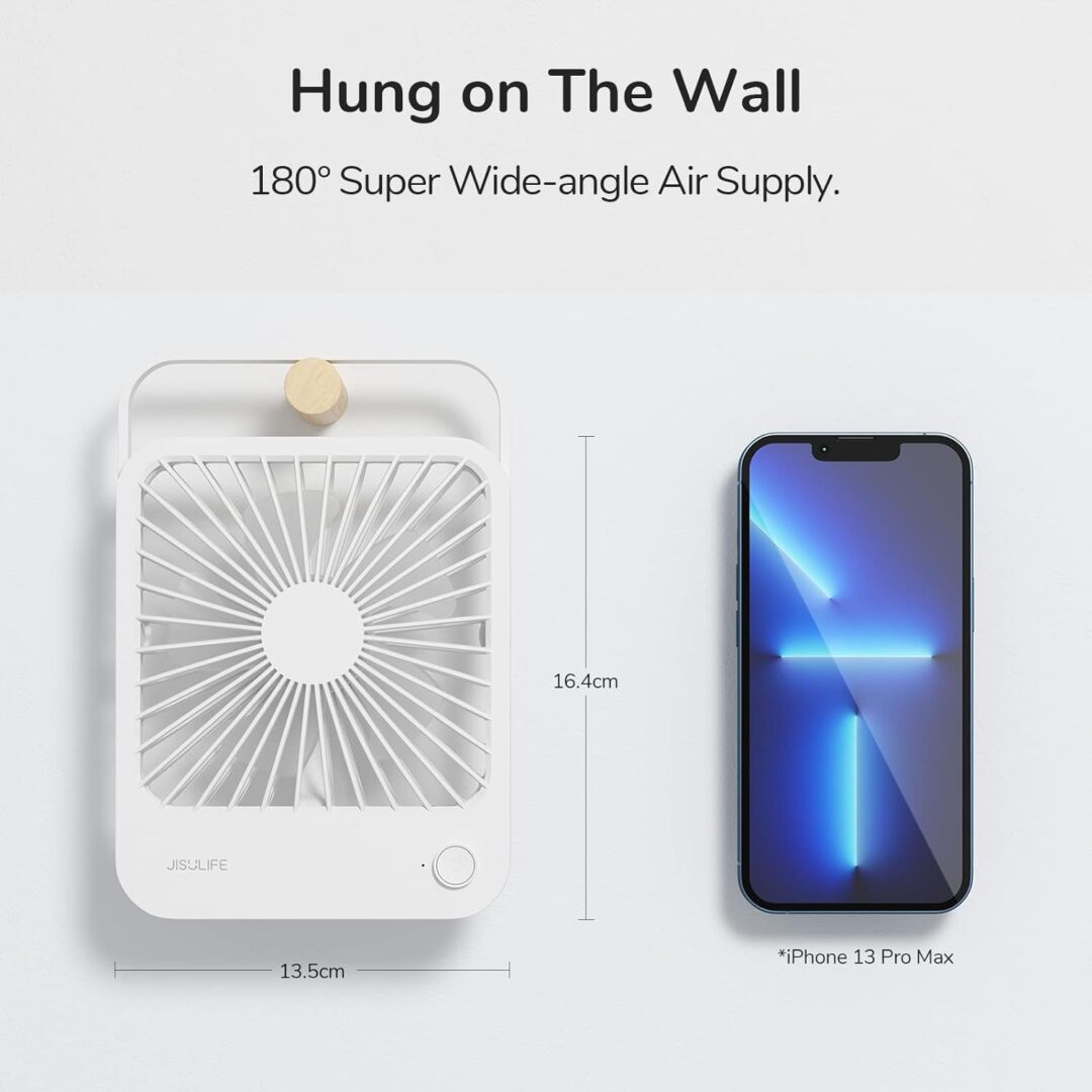 Quạt tích điện mini để bàn Jisulife FA26 pin 4500mah 19 Quạt tích điện mini để bàn Jisulife FA26 pin 4500mah