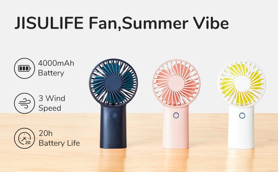 Quạt Cầm Tay Mini JISULIFE F2B 14 Quạt Cầm Tay Mini JISULIFE F2B