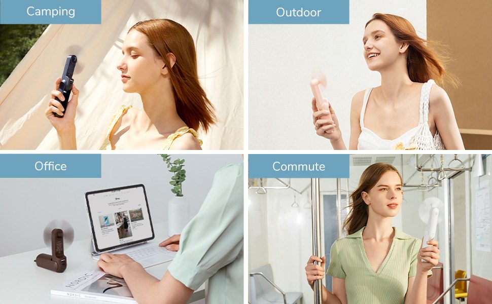 Quạt Cầm Tay Mini JISULIFE F8 23 Quạt bỏ túi cho khả năng làm mát tối ưu mọi lúc mọi nơi