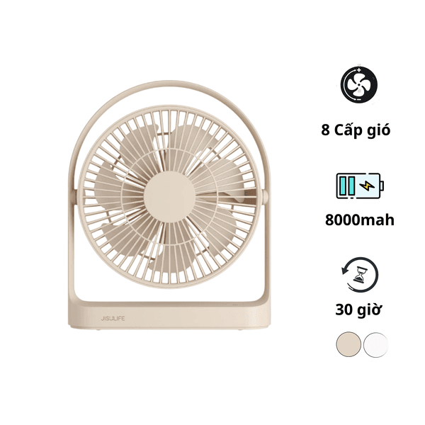 Quạt Tích Điện Để Bàn JisuLife FA27 Plus 8000mAh