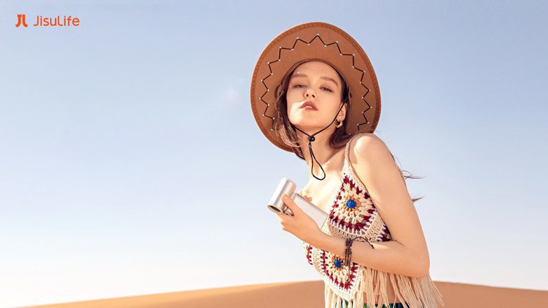 Quạt cầm tay Jisulife: Pin 9000mAh dùng cả ngày không lo hết