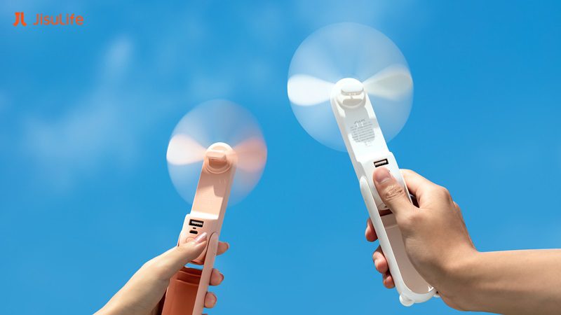 Quạt cầm tay Jisulife F8X – Tích hợp sạc dự phòng và đèn pin