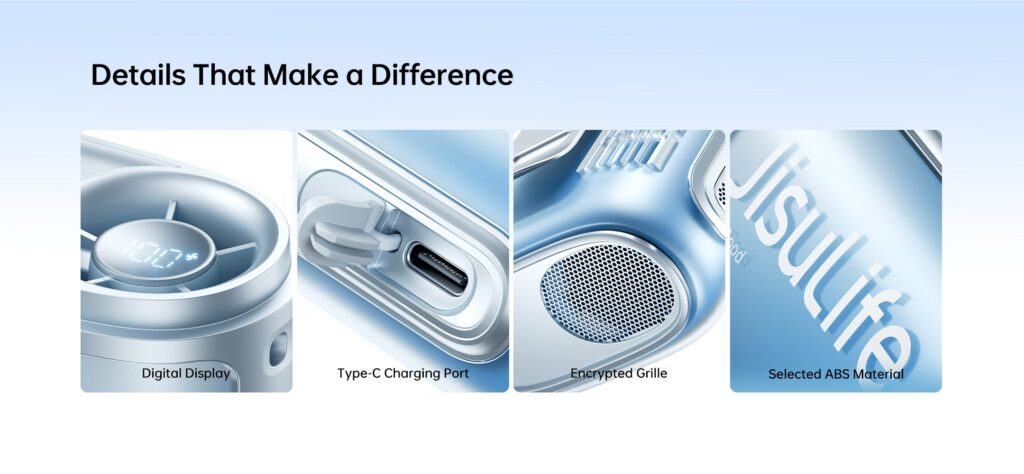 Thiết kế 4 trong 1 – đeo cổ, cầm tay, kẹp, treo