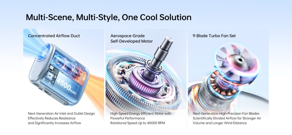 Làm mát siêu tốc với 100 cấp độ gió