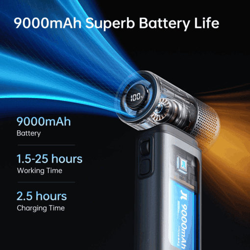 Quạt Cầm Tay JisuLife Ultra2-Pin 9000mAh - Hình ảnh 5