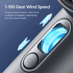 Quạt cầm tay Jisulife Pro1 S 2025 – Pin 40 giờ, 4.86W