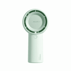 Quạt mini tích điện cầm tay có lồng nhựa bảo vệ Jisulife FA43 màu xanh lá-like new
