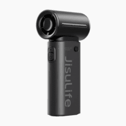 Quạt mini tích điện cầm tay có lồng nhựa bảo vệ Jisulife Life9, 5000mAh màu đen-like new