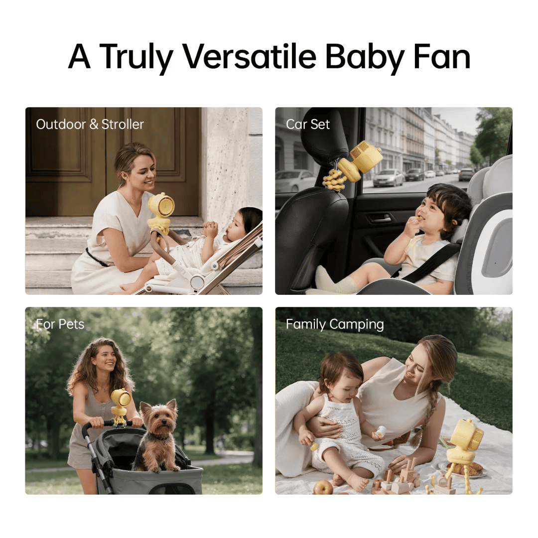 Quạt kẹp xe đẩy Jisulife Stroller Fan 3 19 Quạt kẹp xe đẩy Jisulife Stroller Fan 3 - Ảnh 14