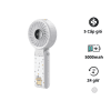 Jisulife J5195 Quạt Cầm Tay Tích Điện Lồng Nhựa, Pin 5000mAh (18.5Wh) 4–24h, 5 Cấp Độ, Màn Hình LED Màu Xám Maltese - Như Mới