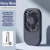Jisulife J2248 Quạt Cầm Tay Mini Pin Sạc Siêu Mỏng, 3 Tốc Độ Gió, Lồng Nhựa Bảo Vệ Màu Xanh Dương - Như Mới