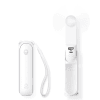 Jisulife J0954 Quạt Cầm Tay Mini 3 Trong 1, Pin 2000mAh Sạc USB-C, Đèn Pin, Gấp 3 Tư Thế Màu Trắng - Như Mới