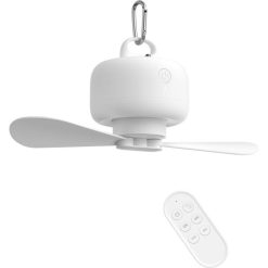 Jisulife J2507 Quạt Trần Tích Điện Mini, Pin 8000mAh, Điều Khiển Từ Xa, Treo Linh Hoạt Màu Trắng - Như Mới