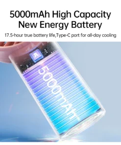 Quạt cầm tay mini Jisulife Life 4 Pin 13 giờ 3600mAh