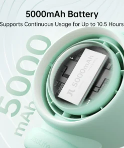 Quạt xe đẩy cho bé JisuLife Life 2 chân bạch tuộc, pin 4000mAh, 11.5 giờ