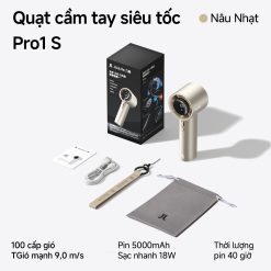 Quạt cầm tay Jisulife Pro1S 2025 – Pin 15 giờ, 4.86W 31 Quạt cầm tay Jisulife Pro1S 2025 – Pin 15 giờ, 4.86W