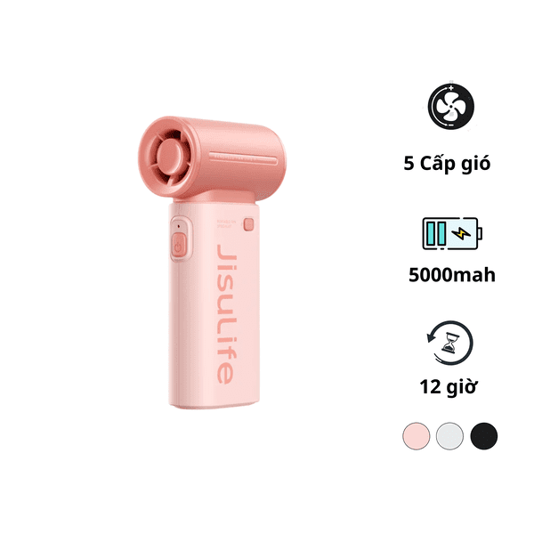 Quạt Cầm Tay Mini JISULIFE Life9 Pin 5000mAh 1 Quạt Cầm Tay Mini JISULIFE Life9 Pin 5000mAh