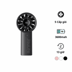 Quạt cầm tay mini Jisulife Life 4 Pin 13 giờ 3600mAh
