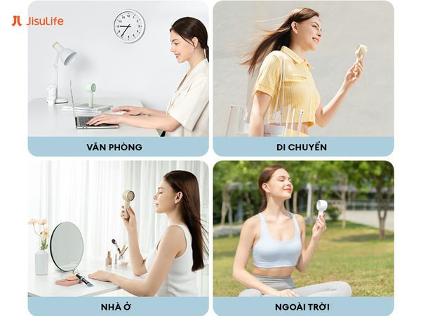 Quạt cầm tay Jisulife chính hãng, giá tốt nhất hôm nay 10 Quạt cầm tay