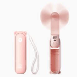 Quạt Cầm Tay Mini JISULIFE F8 - Hồng