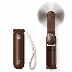 Quạt Cầm Tay Mini JISULIFE F8 - Nâu
