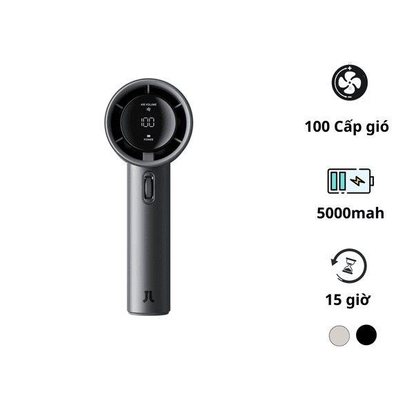 Quạt cầm tay Jisulife Pro1S 2025 – Pin 15 giờ, 4.86W 1 Quạt cầm tay