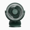 Quạt mini tích điện cầm tay hoặc kẹp Life1 có lồng nhựa bảo vệ Jisulife FA18S màu xanh-like new