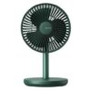 Quạt mini tích điện để bàn có lồng nhựa bảo vệ vỏ nhựa Jisulife FA13P, 5.5W màu xanh-like new