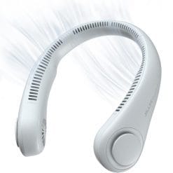 Quạt đeo cổ Jisulife FA14 4000mAh - màu trắng xám - Như mới
