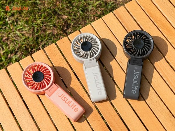 Quạt cầm tay du lịch pin dùng liên tục nhiều giờ, mua ở Jisulife 9 Quạt cầm tay chính hãng