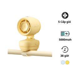 Quạt kẹp xe đẩy JisuLife Fan 4 Pin 5000mAh