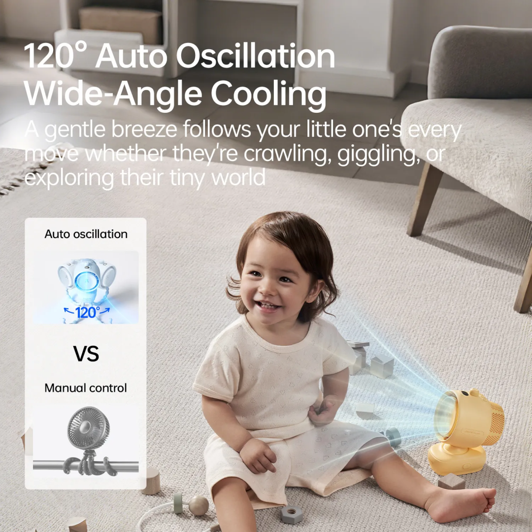 Quạt kẹp xe đẩy Jisulife Stroller Fan 3 15 Quạt kẹp xe đẩy Jisulife Stroller Fan 3 - Ảnh 10