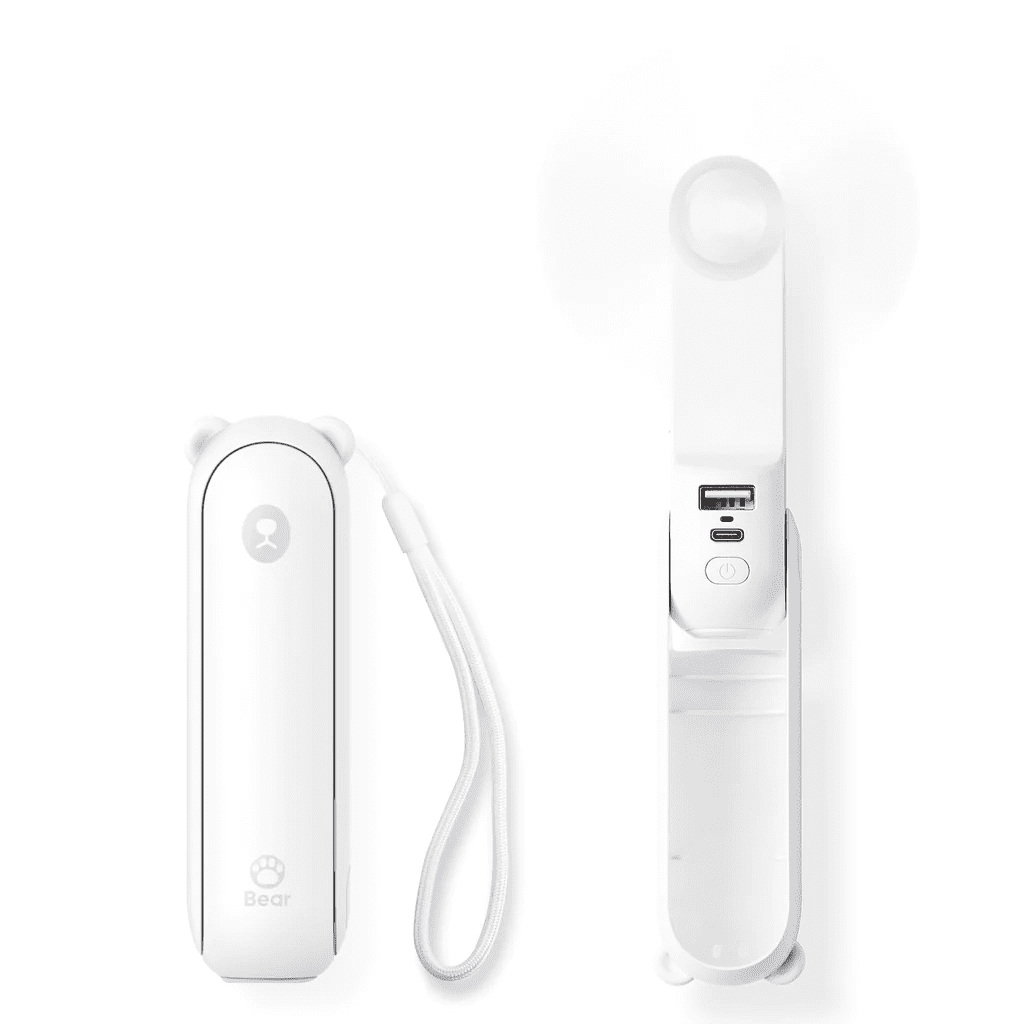 Jisulife J0954 Quạt Cầm Tay Mini 3 Trong 1, Pin 2000mAh Sạc USB-C, Đèn Pin, Gấp 3 Tư Thế Màu Trắng - Như Mới 1 Jisulife J0954 Quạt Cầm Tay Mini 3 Trong 1, Pin 2000mAh Sạc USB-C, Đèn Pin, Gấp 3 Tư Thế Màu Trắng - Như Mới